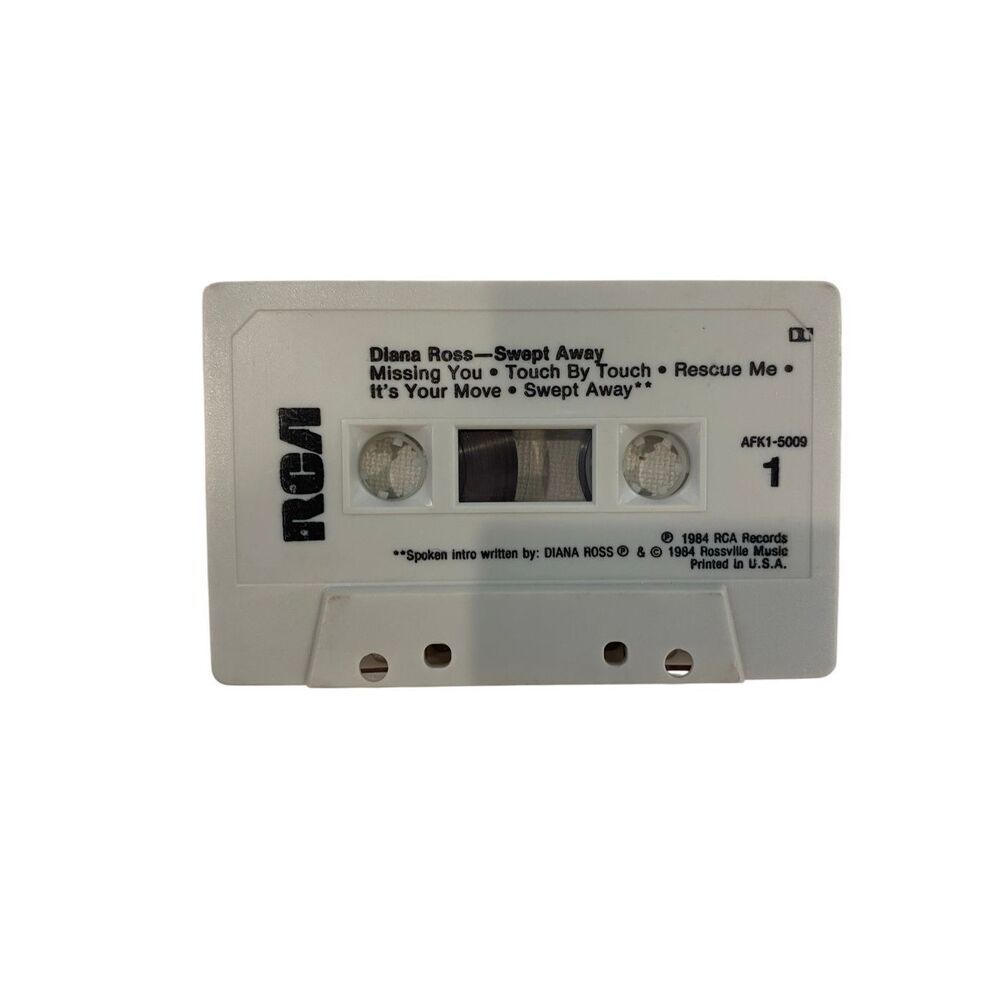 Diana Ross Swept Away Cassette Tape RCA 1984 Pop Soul AFK1-5009 Vintage Audio